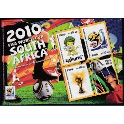 Perú Hojita block 57 2010 Copa Mundial de la FIFA Sudáfrica 2010 fútbol football MNH Perú Hojita block 57 2010 Copa Mundial de la FIFA Sudáfrica 2010 fútbol football MNH