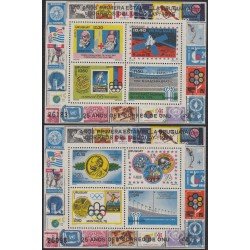 Uruguay Hojitas Michel 31/32 1975 20 Años primera estampilla uruguaya MNH Uruguay Hojitas Michel 31/32 1975 20 Años primera estampilla uruguaya MNH