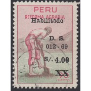 Perú 498 1969 Reforma Agraria Usado