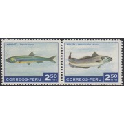 Perú 518/19 1970 Peces Anchoveta Merluza Usado