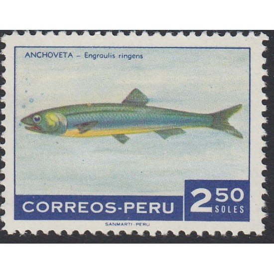 Perú 518 1970 Pez fish Anchoveta MH Perú 518 1970 Pez fish Anchoveta MH