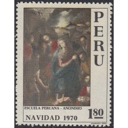 Perú 527 1970 Escuela Peruana Navidad MH Perú 527 1970 Escuela Peruana Navidad MH