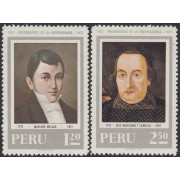 Perú 534/35 1971 Mariano Melgar José Baquijano y Carrillo MNH
