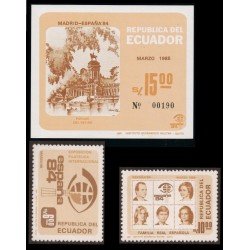 España Spain Emisión Conjunta 1984 Ecuador - España Parque del Retiro MNH España Spain Emisión Conjunta 1984 Ecuador - España Parque del Retiro MNH