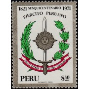 Perú 548 1971 Sesquicentenario Ejército Peruano MH
