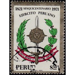 Perú 548 1971 Sesquicentenario Ejército Peruano Usado Perú 548 1971 Sesquicentenario Ejército Peruano Usado