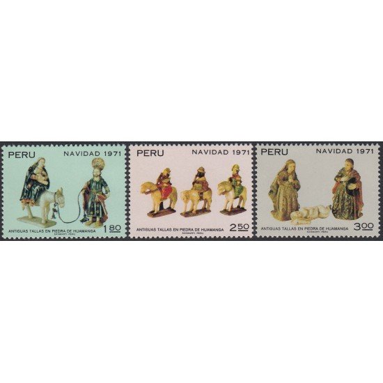 Perú 549/51 1971 Sesquicentenario Ejército Peruano MH Perú 549/51 1971 Sesquicentenario Ejército Peruano MH