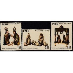 Perú 574/76 1972 Navidad Cristhmas MNH Perú 574/76 1972 Navidad Cristhmas MNH