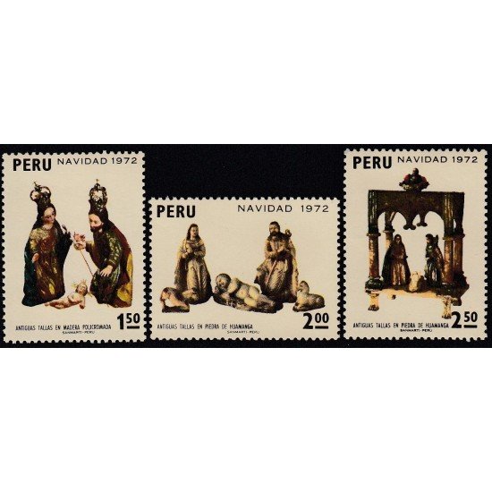 Perú 574/76 1972 Navidad Cristhmas MNH Perú 574/76 1972 Navidad Cristhmas MNH