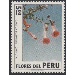 Perú 584 1972 Flores Cantua Buxifolia Cantuta MNH Perú 584 1972 Flores Cantua Buxifolia Cantuta MNH