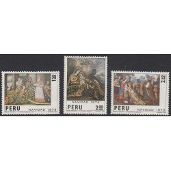 Perú 596/98 1973 Navidad  cristhmasMNH