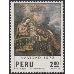 Perú 597 1973 Navidad Escuela Cuzqueña MH