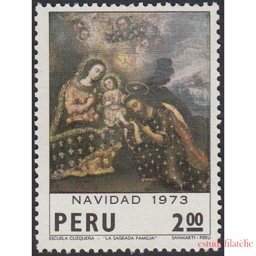 Perú 597 1973 Navidad Escuela Cuzqueña MH