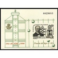 España Spain Prueba de lujo 57 1996 Día del Sello 96