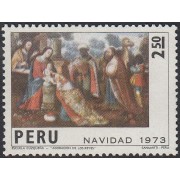 Perú 598 1973 Navidad Escuela Cuzqueña MH