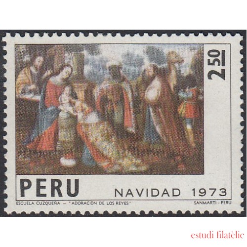 Perú 598 1973 Navidad Escuela Cuzqueña MH
