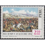 Perú 605 1974 150 Aniversario de las batallas de Junin y Ayacucho MH