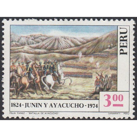 Perú 606 1974 Batalla de Ayacucho MH Perú 606 1974 Batalla de Ayacucho MH