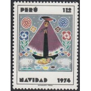 Perú 607 1974 Navidad Noel Christmas MNH