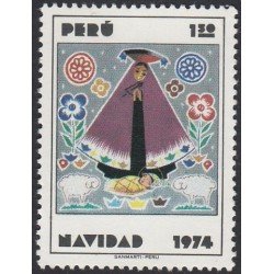 Perú 607 1974 Navidad Noel Cristhmas MH