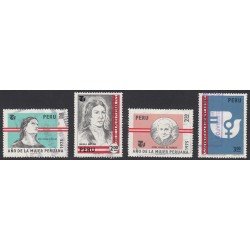 Perú 611/14 1975 Año de la mujer Peruana Usado Perú 611/14 1975 Año de la mujer Peruana Usado