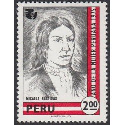 Perú 612 1975 Micaela Bastidas MNH Perú 612 1975 Micaela Bastidas MNH