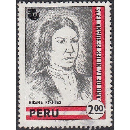 Perú 612 1975 Micaela Bastidas Usado Perú 612 1975 Micaela Bastidas Usado