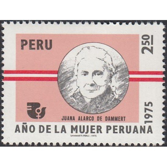 Perú 613 1975 Juana Alarco de Dammert MNH Perú 613 1975 Juana Alarco de Dammert MNH