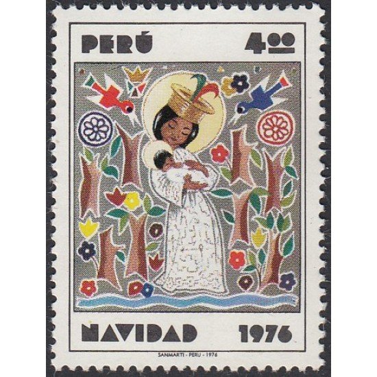 Perú 619 1976 Navidad cristhmas MNH Perú 619 1976 Navidad cristhmas MNH