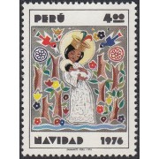 Perú 619 1976 Navidad cristhmas MH