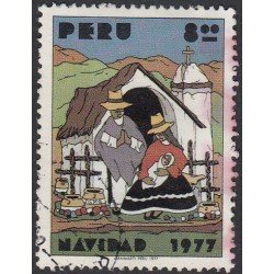 Perú 627 1977 Navidad Christmas Usado Perú 627 1977 Navidad Christmas Usado