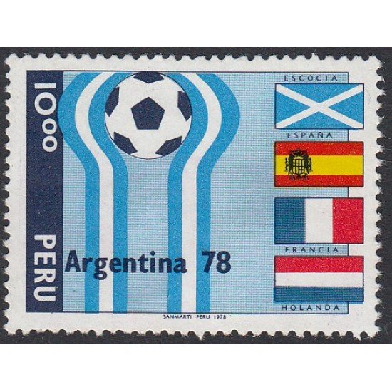 Perú 632 1978 Copa del mundo de fútbol 1978 SG Perú 632 1978 Copa del mundo de fútbol 1978 SG