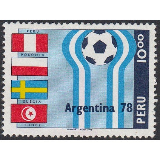Perú 633A 1978 Copa del mundo de fútbol 1978 SG Perú 633A 1978 Copa del mundo de fútbol 1978 SG