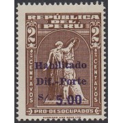 Perú 633C 1978 Timbre de 1961 MNH Perú 633C 1978 Timbre de 1961 MNH