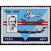 Perú 634 1978 50 Aniversario de la Aviación Faucett MNH 