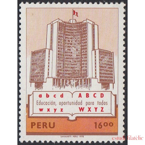 Perú 646 1978 Educación para todos MNH