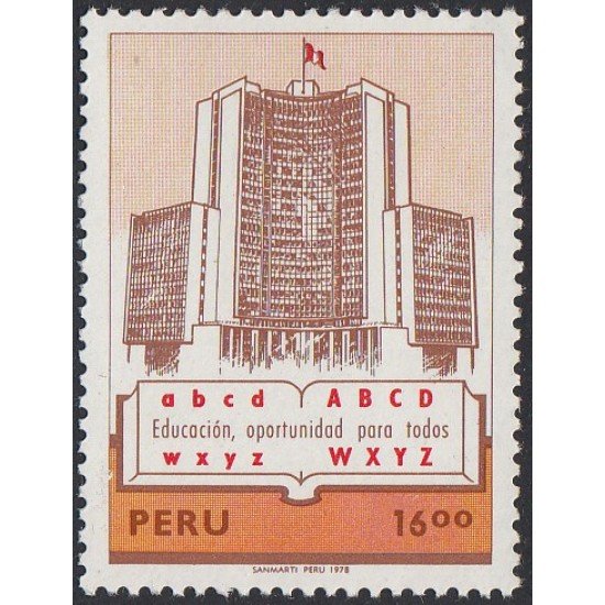 Perú 646 1978 Educación para todos MNH Perú 646 1978 Educación para todos MNH