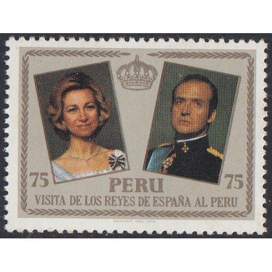Perú 647 1979 Visita de los Reyes de España a Perú MNH Perú 647 1979 Visita de los Reyes de España a Perú MNH