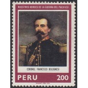 Perú 659 1979 Héroes de la Guerra del Pacífico Bolognesi MNH Perú 659 1979 Héroes de la Guerra del Pacífico Bolognesi MNH