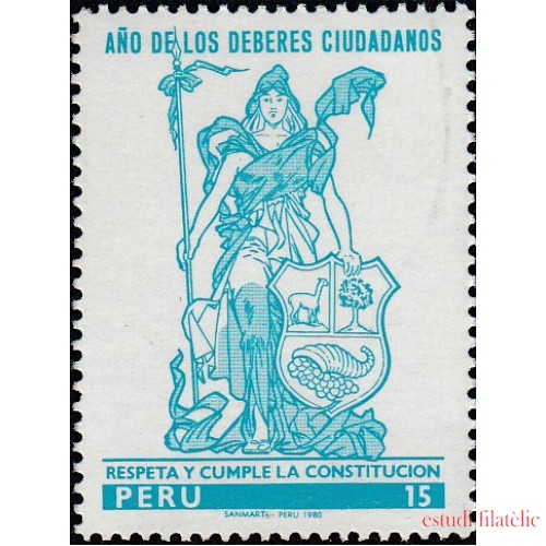 Perú 678 1980 Año de los deberes ciudadanos MNH 