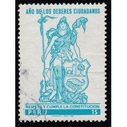 Perú 678 1980 Año de los deberes ciudadanos Usado Perú 678 1980 Año de los deberes ciudadanos Usado