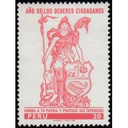 Perú 679 1980 Año de los deberes ciudadanos MNH Perú 679 1980 Año de los deberes ciudadanos MNH