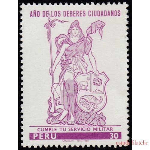 Perú 681 1980 Año de los deberes ciudadanos MNH