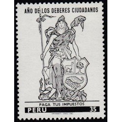 Perú 682 1980 Año de los deberes ciudadanos MNH Perú 682 1980 Año de los deberes ciudadanos MNH