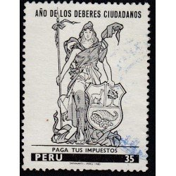 Perú 682 1980 Año de los deberes ciudadanos Usado Perú 682 1980 Año de los deberes ciudadanos Usado