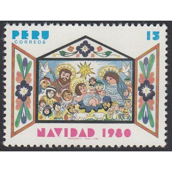 Perú 690 1980 Navidad cristhmas MNH Perú 690 1980 Navidad cristhmas MNH