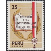 Perú 693 1981 Restitución de la Constitucionalidad MNH