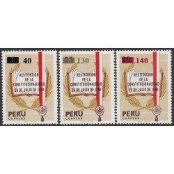Perú 700/02 1981 Restitución de la Constitucionalidad MNH Perú 700/02 1981 Restitución de la Constitucionalidad MNH