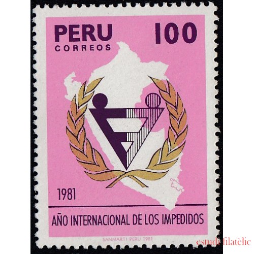 Perú 703 1981 Año internacional de lo impedidos MH 