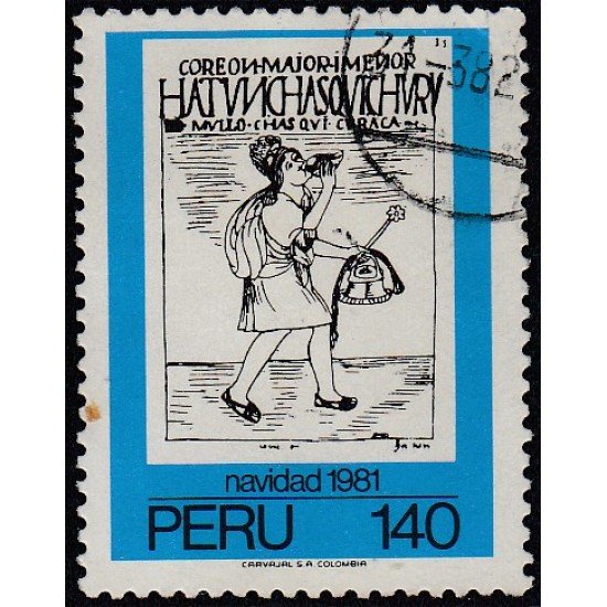 Perú 708 1981 Navidad Usado Perú 708 1981 Navidad Usado